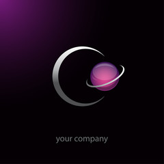 logo entreprise, plan&egrave;te, perle