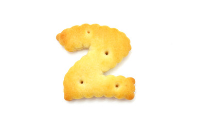 Yellow cookies in the form of figures