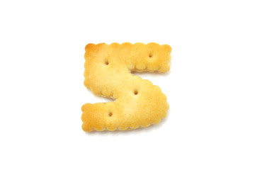Yellow cookies in the form of figures