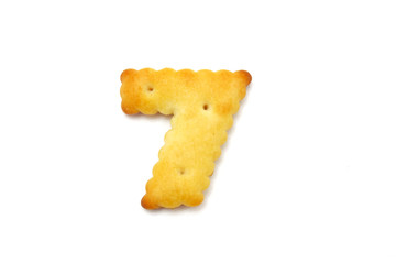 Yellow cookies in the form of figures