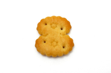 Yellow cookies in the form of figures