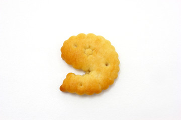 Yellow cookies in the form of figures