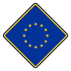 European road sign