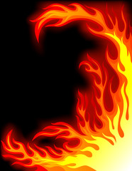 Fire flame background