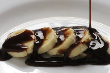 Cioccolato su banana