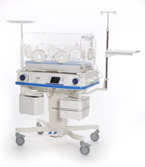 Modern neonatal incubator hospital equipment - obrazy, fototapety, plakaty