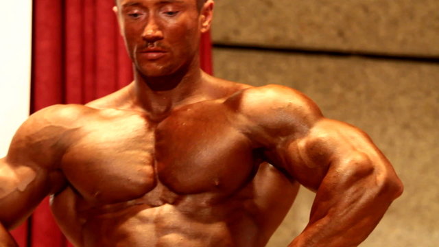 bodybuilder posing