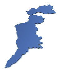 Karte des Burgenlandes