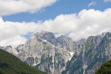 julian alps in the summer, slovenia