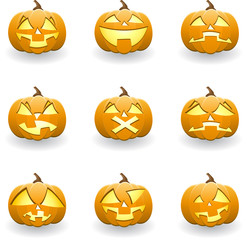 Halloween pumpkin smiles