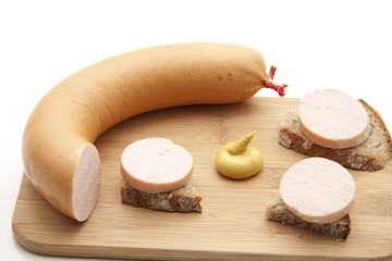 Fleischwurst mit Senf