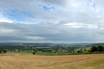 Fototapeta na wymiar View across fields Derbyshire