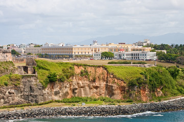 Modern Building on Old Rocky Coast