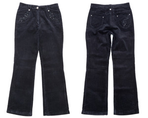 Pantaloni in Velluto Nero