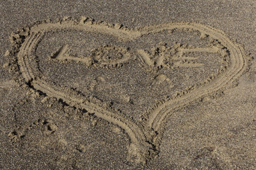 Love im Sand