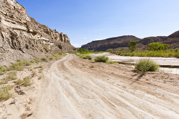 Desert offroad of the Cottonwood Canyon Road