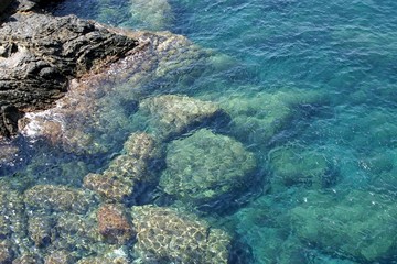 Blue Mediterranean sea