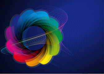 Rosette in Spektralfarben II