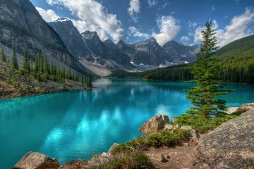 Foto op Plexiglas Nationaal park Moraine Lake Banff © Michael Harbison