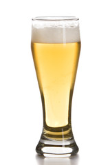 Beer glass isolated on white