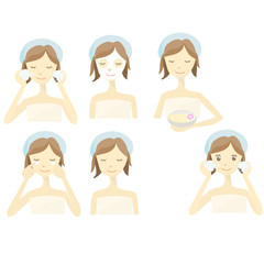 Nature beauty and facial