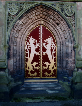 A Gothic Church Door