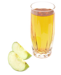 apple juice and fresh apples