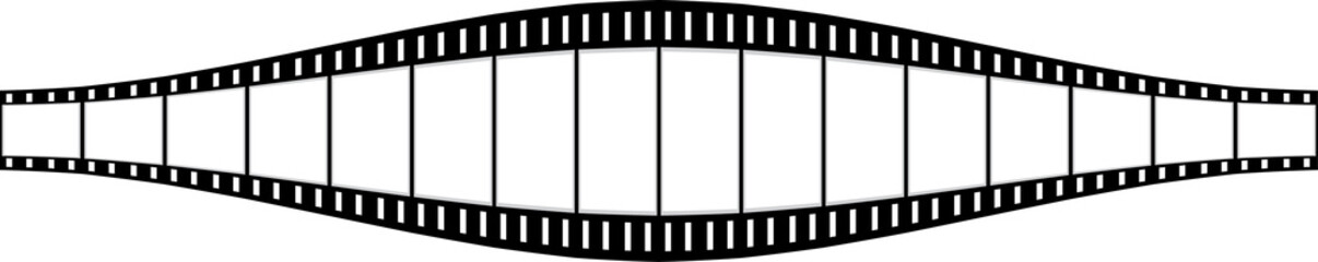 long film strip perspective front