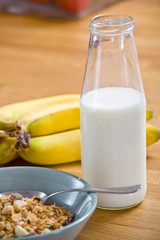 A Healthy Breakfast With Milk