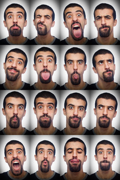 Young Man Collection of Expressions