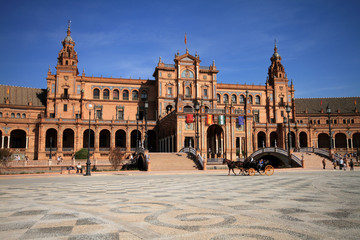 Fototapeta na wymiar Plaza España de Sevilla