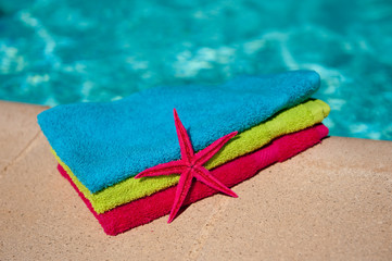 Towels at the swimmingpool