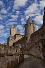 Fototapeta na wymiar Chateau Comtal Carcassonne twierdzy