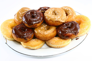 Donut platter side view