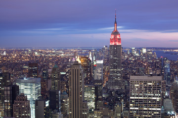 Fototapeta na wymiar Nowy Jork z lotu ptaka