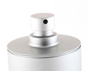 Aerosol spray, close-up