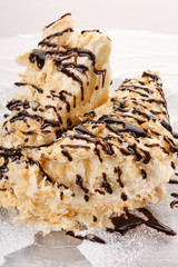 puff pastry with chocolate