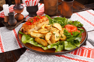 potatoes with meat
