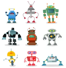 Deurstickers Robots © Yael Weiss