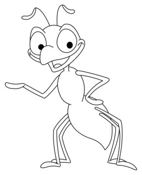 Outlined ant