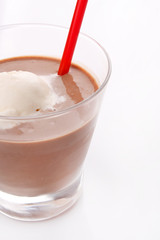chocolate cocktail with ice cream