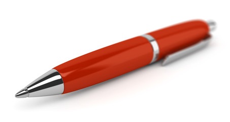 Stylo à bille sur fond blanc 2