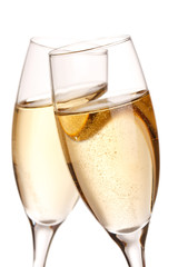 flutes of champagne