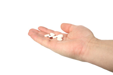 man's hand holds a tablet