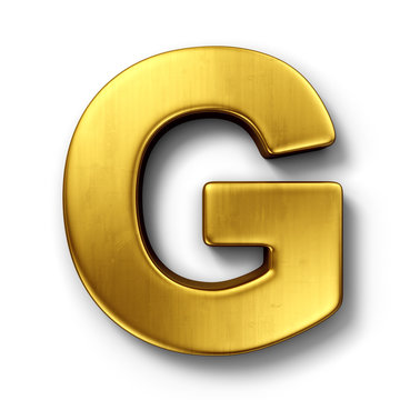 The Letter G In Gold