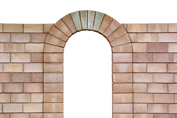 Isolated arch from bricks