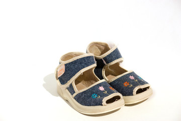 Baby's jean sandals