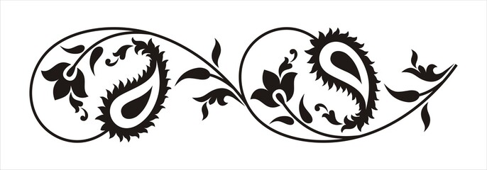 paisley border design