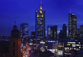 Fototapeta na wymiar skyline frankfurt