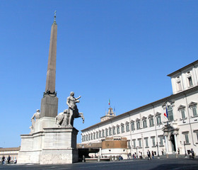 Fototapeta na wymiar Roma-Piazza del Quirinale